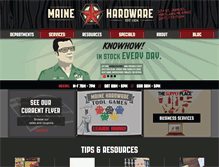 Tablet Screenshot of mainehardware.com